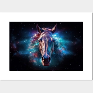 Horse Wild Animal Majestic Wilderness Surrealist Posters and Art